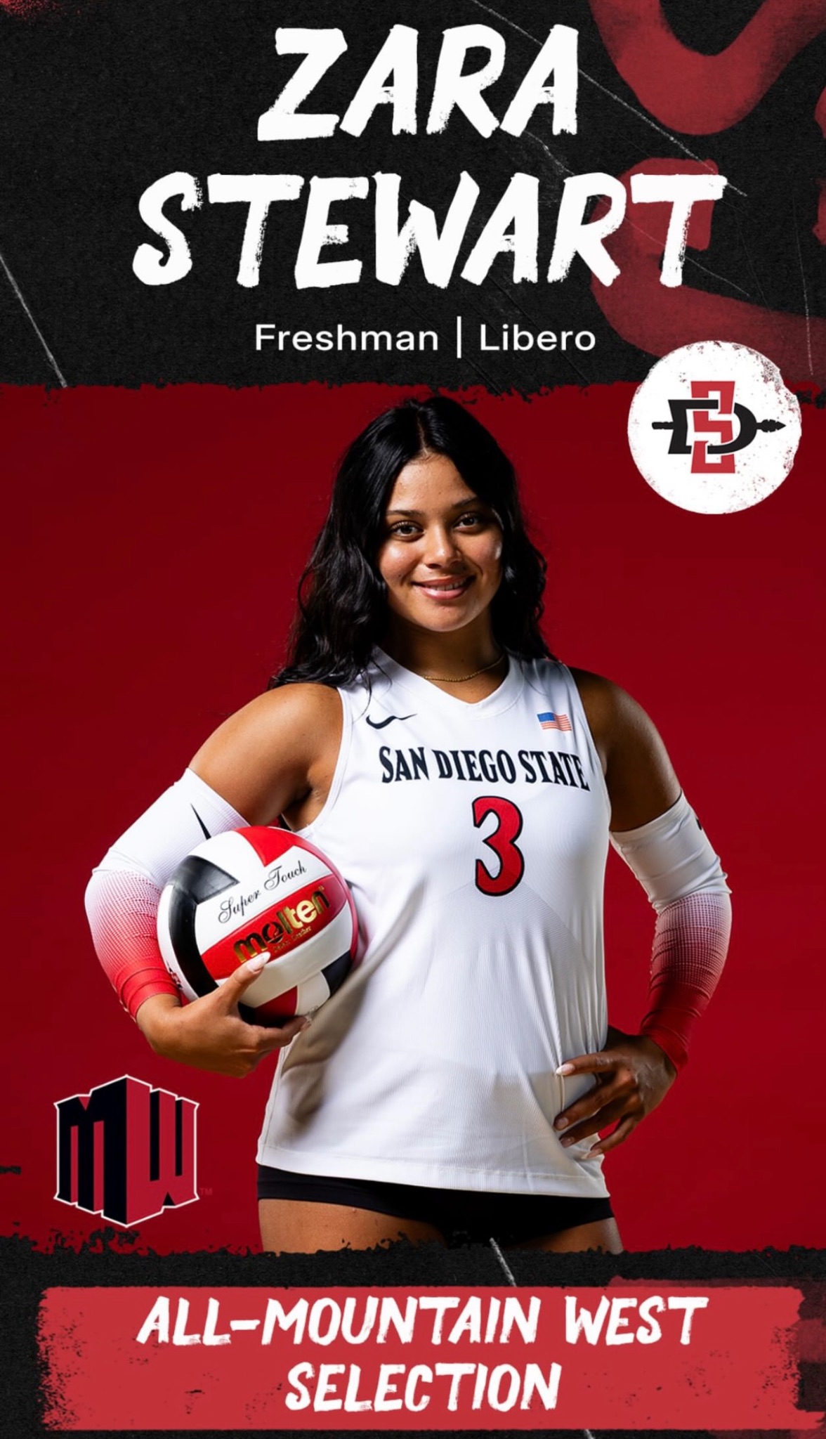Zara Stewart โ Strong on and off the court