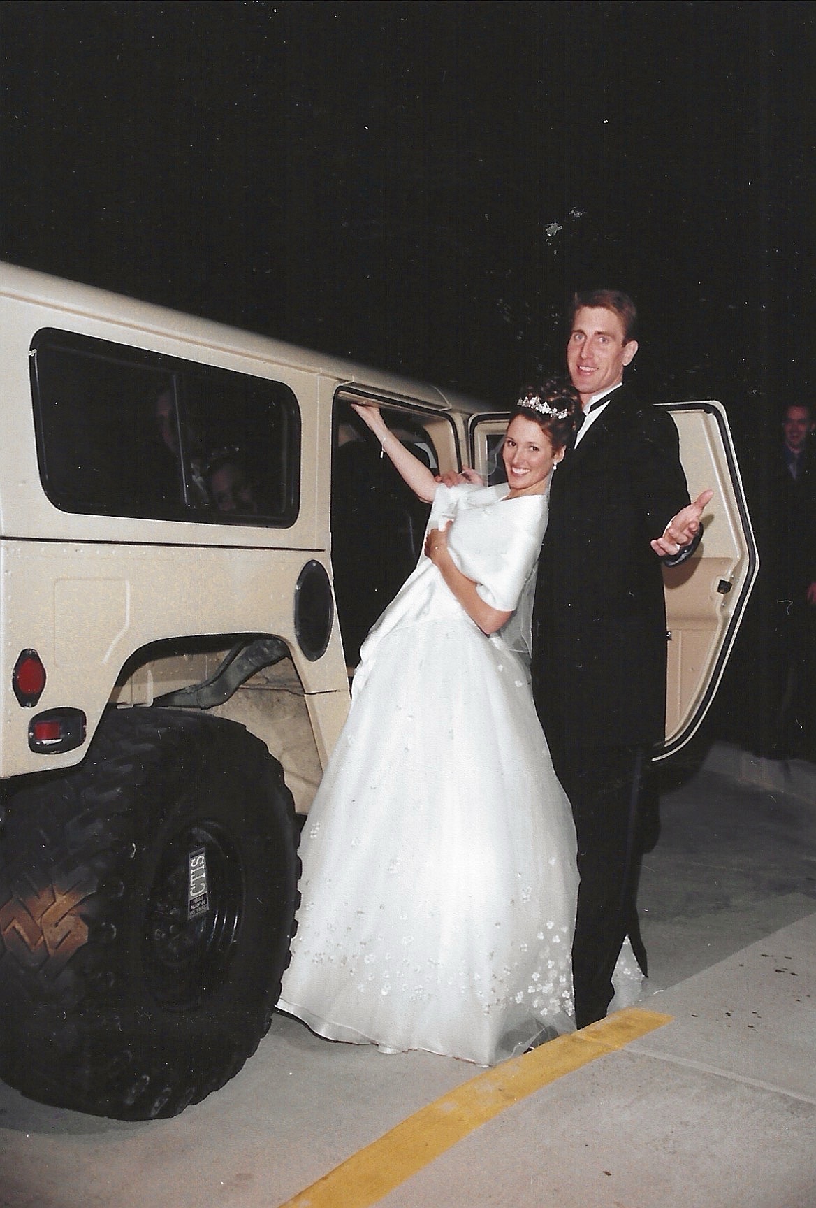 Dave and Mandy DeRocher on their wedding day