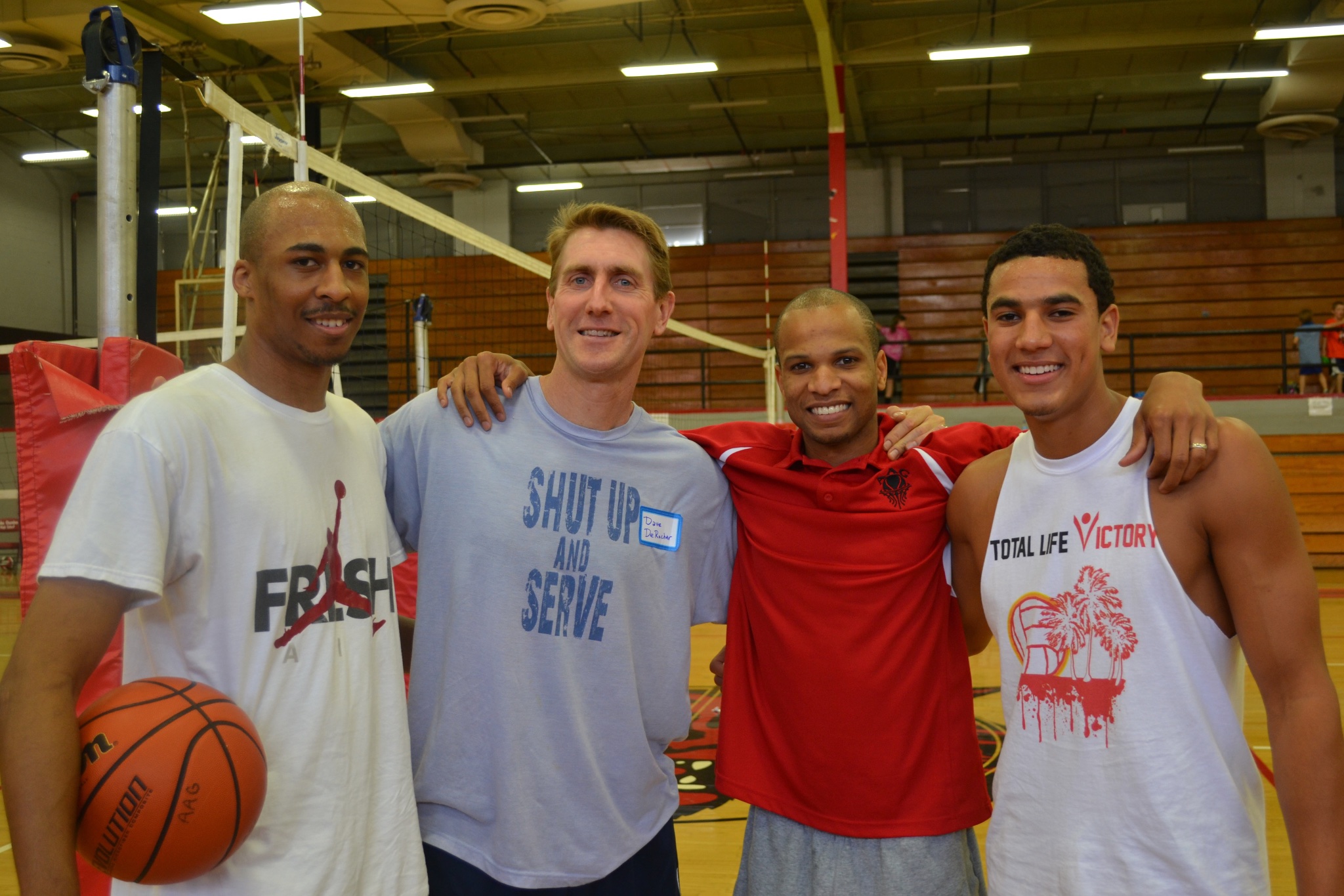 Serving together on the court